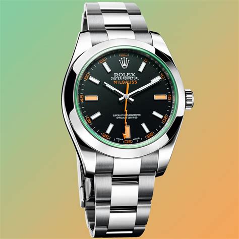 rolex oyster perpetual milgauss grün|rolex milgauss price list.